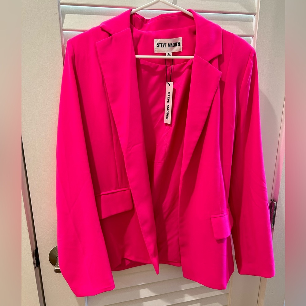 Steve Madden Hot Pink Blazer NWT Small